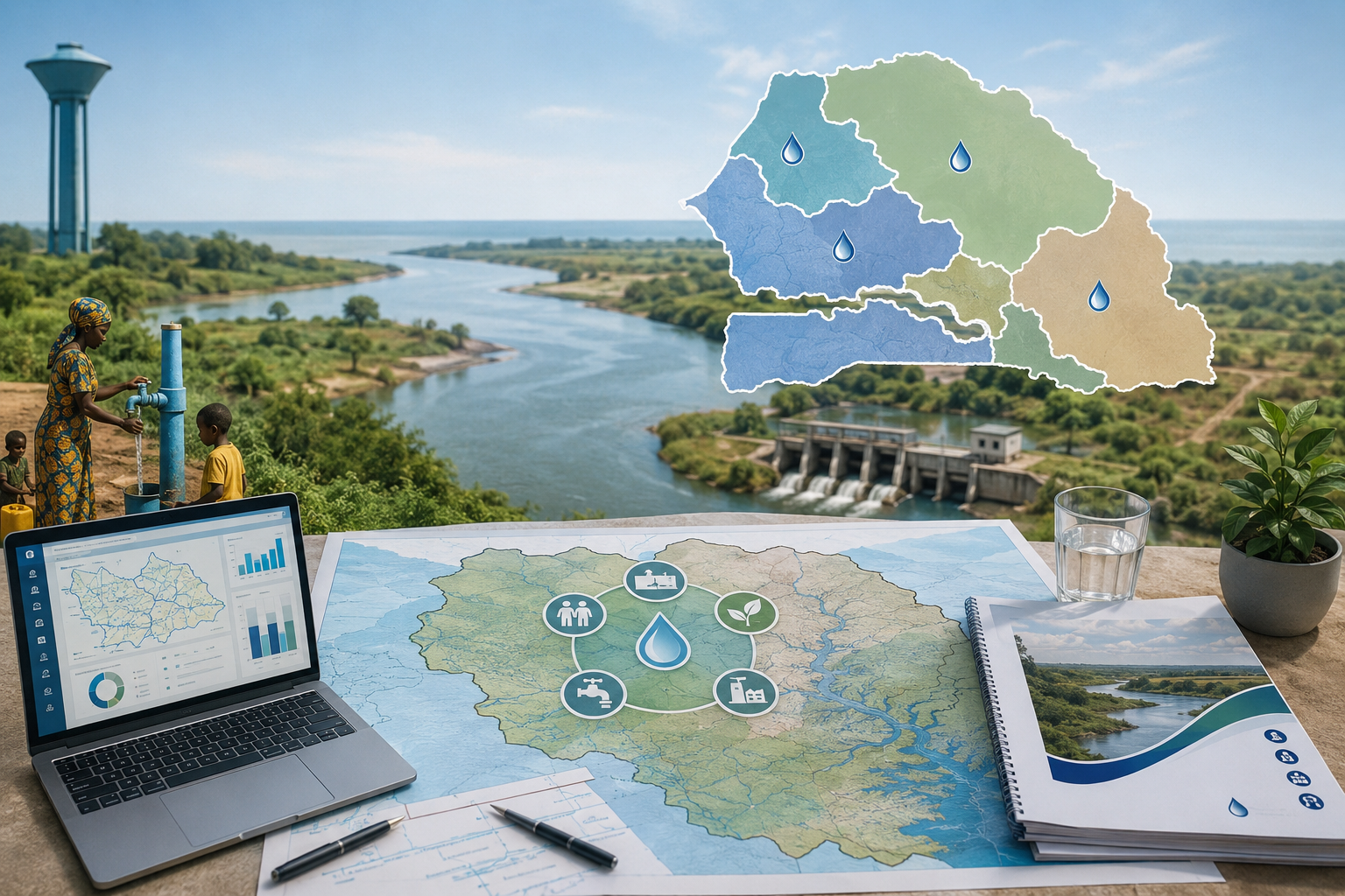 Lire la suite à propos de l’article Projet d’étude de faisabilité pour l’élaboration de Schémas Directeur d&rsquo;Aménagement et de Gestion des Eaux (SDAGE) dans les 5 unités de gestion et de planification des eaux (UGP) du Sénégal horizon 2016-2030
